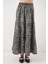 Kadın BDART Desenli Maxi Etek Grey 4