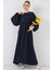 Kadın BDART Düğmeli Tekstil Desenli Max Dress Blue 1