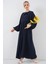 Kadın BDART Düğmeli Tekstil Desenli Max Dress Blue 2
