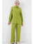Kadın BDART Dokulu Örgü Takım Ceket Yaka Green 4