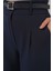 Kadın BDART Düz Kesim Normal Bel Pantolon, Fermuarlı Blue 5