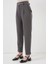 Kadın BDART Düz Kesim Normal Bel Pantolon, Fermuarlı Grey 8