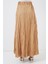Kadın BDART Astarlı Dokulu Maxi Etek Natural 6