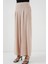 Kadın BDART Plise Detaylı Geniş Paça Krep Pantolon Krem Doğal 4