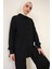 Kadın BDART Oversized Dokulu İki Parça Takım Gömlek Yaka Black 2
