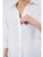 Kadın BDART Dokulu Düğmeli Gömlek White 4