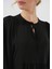 Kadın BDART Düğmeli Tekstil Desenli Max Dress Siyah 5