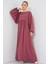 Kadın BDART Düğmeli Tekstil Desenli Max Dress Tozlu Gül Pembesi 2