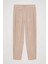 Pile Detaylı Jogger Pantolon Naturel 2