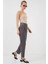 Kadın BDART Düz Kesim Normal Bel Pantolon, Fermuarlı Grey 3