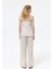 Beli Lastikli Keten Pantolon Naturel 5