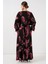 Kadın BDART Düğmeli Tekstil Desenli Max Dress Kırmızı 6