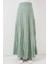Kadın BDART Astarlı Dokulu Maxi Etek Adaçayı Yeşili 2