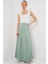 Kadın BDART Astarlı Dokulu Maxi Etek Adaçayı Yeşili 3