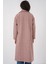 Kadın BDART Oversize Çift Düğmeli Herringbone Palto Allık Pembe 5