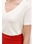 Kadın BDART Oversize V Yaka Örme Tişört White 4
