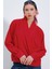 Kadın BDART Şal Yaka Bol Kesim Bluz Red 1