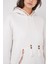 Kadın BDART Ponponlu Kapüşonlu Oversized Sweatshirt Beyaz 4
