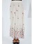Kadın BDART Çiçek Desenli Maxi Etek Natural 3