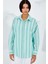 Kadın BDART Çizgili Geniş Kesim Düğmeli Gömlek Green 2