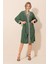 Kadın BDART Şal Yaka İşlemeli Uzun Kimono Green 3