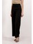 Kadın BDART Yüksek Bel Geniş Paça Örme Pantolon Black 2
