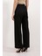 Kadın BDART Yüksek Bel Geniş Paça Örme Pantolon Black 4