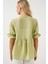 Kadın BDART Kemerli V Yaka Düğmeli Bluz Green 6