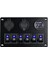 12V-24V LED Dijital Voltmetreli 6 Çeteli Anahtar Paneli, Çift USB Şarj Cihazı, Çakmak Soketi, Karavan, Kamyonet, Tekne, Suv Için (Yurt Dışından) 4