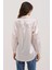 Kadın BDART Düğmeli Oversize Saten Gömlek Natural 5