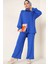 Kadın BDART Oversized Gömlek & Pantolon Takım Kobalt Mavisi 2