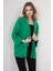 Kadın BDART Dokulu Rahat Fit Şal Yaka Kimono Yeşil 3