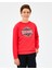 B Crewneck Sweatshirt Büyük Erkek Çocuk Kırmızı Sweatshirt SK2520017-3449 2