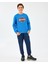 B Crewneck Sweatshirt Büyük Erkek Çocuk Neonblue Sweatshirt SK2520017-3573 4