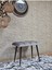 Siyah Sivriltmel Ayaklı 60 cm Puf Bench - Puf - Bench - Oturak - Mutfak Oturağı - Antre Oturağı Gri Renk 60 x 40 Boyut/ebat 3