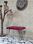 Krom Sivriltme Ayaklı 60 cm Puf Bench - Puf - Bench - Oturak - Mutfak Oturağı - Antre Oturağı Bordo Renk 60 x 40 Boyut/ebat 1
