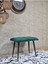 Siyah Sivriltmel Ayaklı 60 cm Puf Bench - Puf - Bench - Oturak - Mutfak Oturağı - Antre Oturağı Yeşil Renk 60 x 40 Boyut/ebat 3