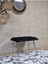 Krom Sivriltme Ayaklı 60 cm Puf Bench - Puf - Bench - Oturak - Mutfak Oturağı - Antre Oturağı Siyah Renk 60 x 40 Boyut/ebat 3