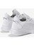 Unisex Beyaz Termo Taban Şerit Detaylı Bağcıklı Triko Spor Ayakkabı 5