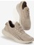 Unisex Bej Termo Taban Şerit Detaylı Bağcıklı Triko Spor Ayakkabı 1