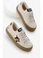 Çocuk Unisex Bej Leopar Termo Taban Yıldız Detaylı Bağcıklı ve Cırtlı Spor Ayakkabı 1