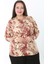 Kadın Desenli Likralı Yünlü Viskon Bluz 1