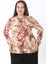 Kadın Desenli Likralı Yünlü Viskon Bluz 3