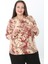 Kadın Desenli Likralı Yünlü Viskon Bluz 5