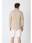 Erkek Uzun Kollu Polo Yaka Comfort Sweatshirt - Bej 5