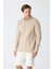 Erkek Uzun Kollu Polo Yaka Comfort Sweatshirt - Bej 6