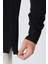 Erkek Uzun Kollu Polo Yaka Comfort Sweatshirt - Siyah 4