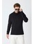 Erkek Uzun Kollu Polo Yaka Comfort Sweatshirt - Siyah 7