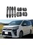 Toyota Voxy Noah R90 2022 Araba Kapı Kolu Kase Dekorasyon Kapağı Trim Abs Için 8 Adet Karbon Fiber (Yurt Dışından) 3