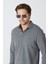 Erkek Uzun Kollu Polo Yaka Comfort Sweatshirt - Antrasit Gri 3